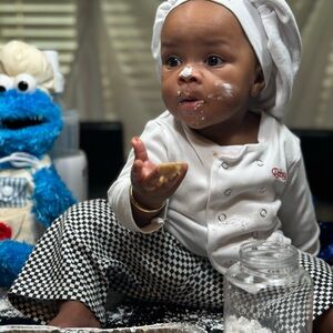 Kids Chef Costume Set - White and Black